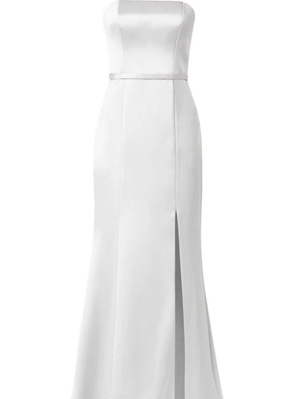 Amsale Marisa Bridesmaid Dress Size 2 Long Strapless Satin Gown